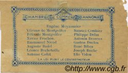 50 Centimes FRANCE regionalism and various Annonay 1914 JP.011.07 F