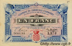 1 Franc FRANCE regionalism and various Annonay 1917 JP.011.18 VF - XF
