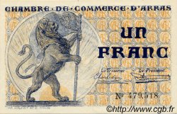 1 Franc FRANCE regionalismo e varie Arras 1918 JP.013.05 AU a FDC