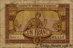 1 Franc FRANCE régionalisme et divers Aubenas 1921 JP.014.02 TB