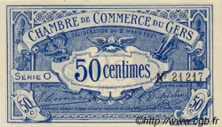 50 Centimes FRANCE regionalismo y varios Auch 1921 JP.015.24 SC a FDC