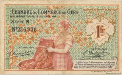 1 Franc FRANCE regionalism and various Auch 1921 JP.015.33 F