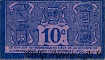 10 Centimes FRANCE regionalismo y varios Auch 1918 JP.015.39 SC a FDC