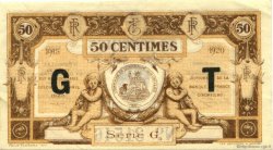 50 Centimes FRANCE Regionalismus und verschiedenen Aurillac 1915 JP.016.09 SS to VZ
