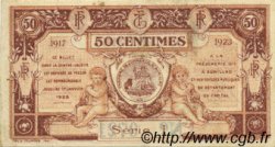 50 Centimes FRANCE Regionalismus und verschiedenen Aurillac 1917 JP.016.12 SS to VZ