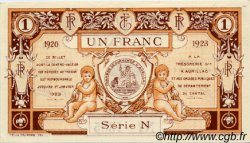 1 Franc FRANCE regionalism and miscellaneous Aurillac 1920 JP.016.15 AU+