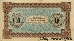 50 Centimes FRANCE régionalisme et divers Auxerre 1916 JP.017.12 TTB à SUP