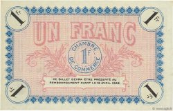 1 Franc Annulé FRANCE regionalismo y varios Auxerre 1917 JP.017.18 SC a FDC