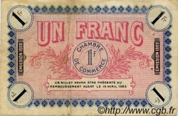 1 Franc FRANCE regionalismo e varie Auxerre 1920 JP.017.22 BB to SPL