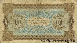 50 Centimes FRANCE régionalisme et divers Auxerre 1920 JP.017.25 TB