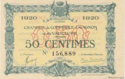 50 Centimes FRANCE regionalism and miscellaneous Avignon 1920 JP.018.22 AU+