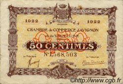 50 Centimes FRANCE régionalisme et divers Avignon 1922 JP.018.26 TB
