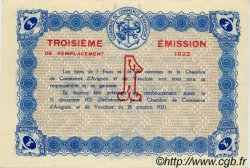1 Franc FRANCE regionalism and miscellaneous Avignon 1922 JP.018.31 AU+