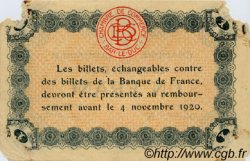 1 Franc Spécimen FRANCE regionalismo y varios Bar-Le-Duc 1918 JP.019.04 BC