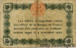 50 Centimes FRANCE regionalism and various Bar-Le-Duc 1920 JP.019.07 F