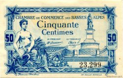 50 Centimes FRANCE regionalism and various Basses-Alpes 1917 JP.020.01 VF - XF