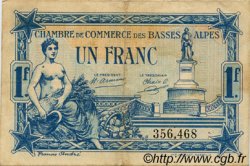 1 Franc FRANCE regionalism and miscellaneous Basses-Alpes 1917 JP.020.02 F