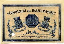 2 Francs Spécimen FRANCE Regionalismus und verschiedenen Bayonne 1916 JP.021.38 fST to ST