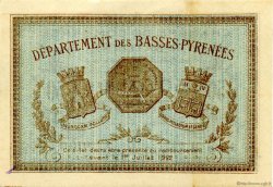 50 Centimes FRANCE regionalismo e varie Bayonne 1917 JP.021.40 AU a FDC