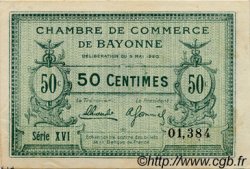 50 Centimes FRANCE regionalismo e varie Bayonne 1920 JP.021.66 BB to SPL