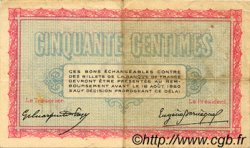 50 Centimes FRANCE Regionalismus und verschiedenen Belfort 1915 JP.023.01 SS to VZ