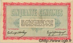 50 Centimes FRANCE Regionalismus und verschiedenen Belfort 1916 JP.023.17 SS to VZ