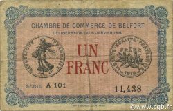 1 Franc FRANCE régionalisme et divers Belfort 1916 JP.023.21 TB