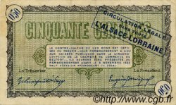 50 Centimes FRANCE Regionalismus und verschiedenen Belfort 1918 JP.023.41 SS to VZ