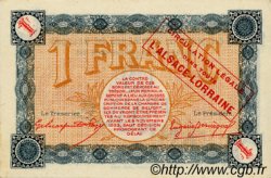 1 Franc Annulé FRANCE regionalismo e varie Belfort 1918 JP.023.46 AU a FDC