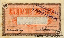 50 Centimes FRANCE Regionalismus und verschiedenen Belfort 1918 JP.023.52 SS to VZ