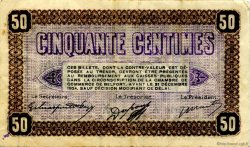 50 Centimes FRANCE Regionalismus und verschiedenen Belfort 1921 JP.023.56 SS to VZ