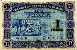 1 Franc FRANCE regionalism and miscellaneous Belfort 1921 JP.023.62 VF - XF