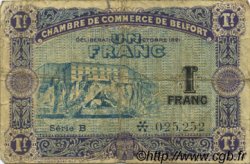 1 Franc FRANCE régionalisme et divers Belfort 1921 JP.023.62 TB