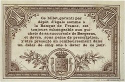 1 Franc FRANCE regionalism and miscellaneous Bergerac 1914 JP.024.04 VF - XF