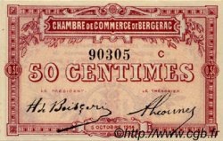 50 Centimes FRANCE regionalismo e varie Bergerac 1914 JP.024.08 AU a FDC