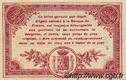 50 Centimes FRANCE regionalism and miscellaneous Bergerac 1914 JP.024.11 VF - XF