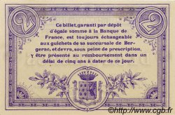 2 Francs FRANCE regionalismo e varie Bergerac 1914 JP.024.22 AU a FDC