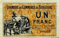 1 Franc FRANCE regionalismo e varie Bergerac 1921 JP.024.40 BB to SPL