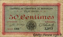 50 Centimes FRANCE régionalisme et divers Besançon 1915 JP.025.07 TB