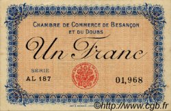 1 Franc FRANCE regionalism and various Besançon 1915 JP.025.18 VF - XF