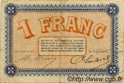 1 Franc FRANCE regionalismo y varios Besançon 1918 JP.025.20 BC
