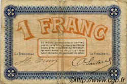 1 Franc FRANCE Regionalismus und verschiedenen Besançon 1918 JP.025.21 S