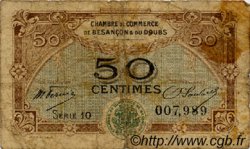 50 Centimes FRANCE Regionalismus und verschiedenen Besançon 1921 JP.025.22 S