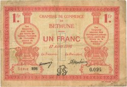 1 Franc FRANCE Regionalismus und verschiedenen Béthune 1916 JP.026.17 S