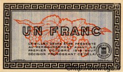 1 Franc FRANCE Regionalismus und verschiedenen Béziers 1914 JP.027.08 fST to ST