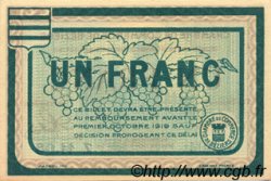 1 Franc FRANCE regionalism and various Béziers 1915 JP.027.10 AU+