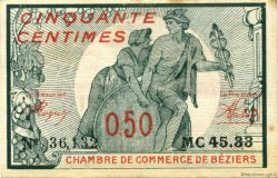 50 Centimes FRANCE Regionalismus und verschiedenen Béziers 1916 JP.027.19 SS to VZ
