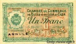 50 Centimes Annulé FRANCE regionalismo y varios Blois 1916 JP.028.06 SC a FDC