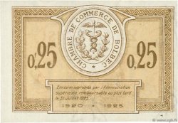 25 Centimes FRANCE regionalismo e varie Bolbec 1920 JP.029.01 AU a FDC