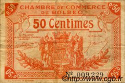 50 Centimes FRANCE régionalisme et divers Bolbec 1920 JP.029.03 TB